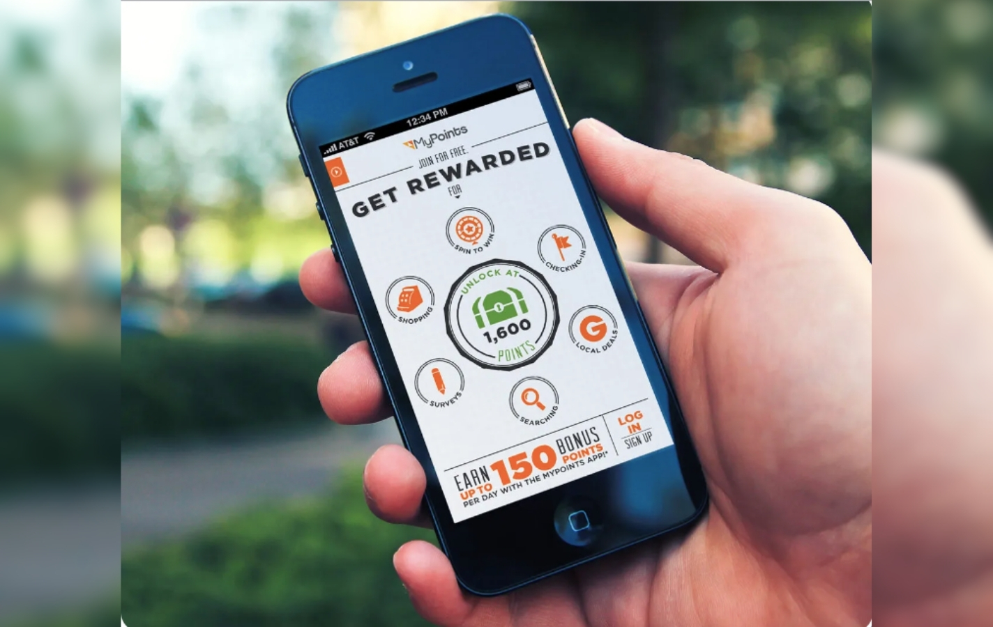 earn points for daily app use